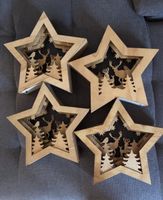 Weihnachtsdeko 3D Sterne Holz mit Beleuchtung Hessen - Hünfelden Vorschau