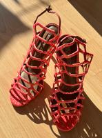 BUFFALO HEELS Pumps 39 Neu Glitter coral Leder Spark Glamour Berlin - Köpenick Vorschau