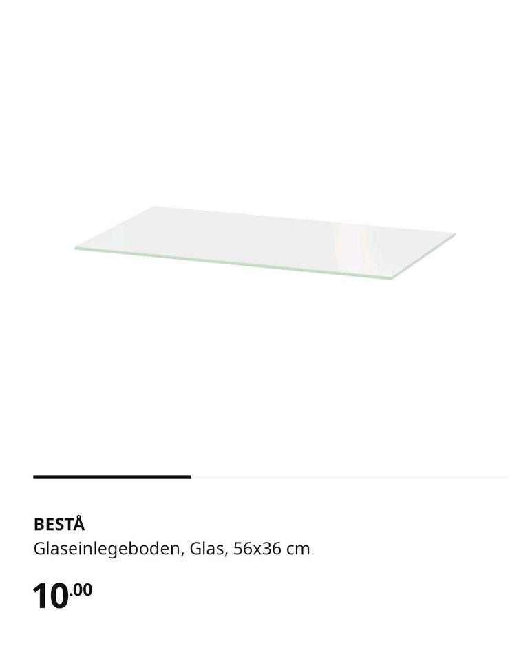 2× IKEA BESTA Vitrine Sideboard Schrank Hochglanz weiß Glasplatte in Bochum