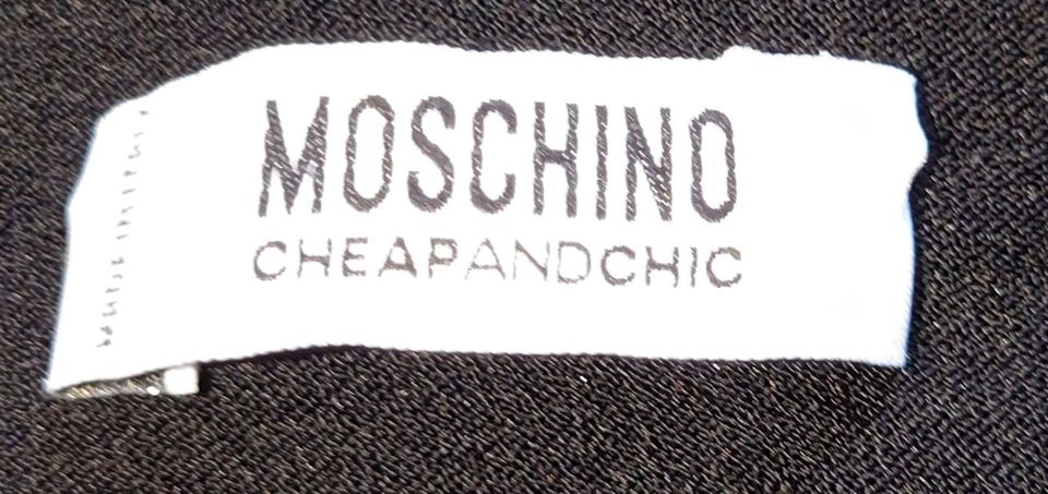 Shirt mit gerüschten Ärmeln, Moschino, Gr. S, schwarz in Gevelsberg