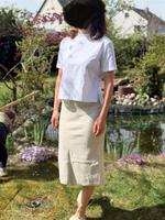 COS feinstrick Rock beige Gr XS S high waist Midirock Bayern - Fürth Vorschau