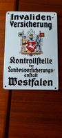 Emaille Schild LVA Westfalen Invalidenversicherung Nordrhein-Westfalen - Everswinkel Vorschau