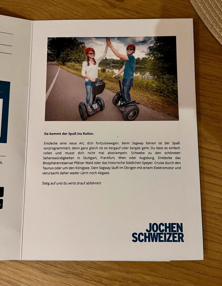 Jochen Schweizer Gutscheine 2x große Segway Tour in Walsrode