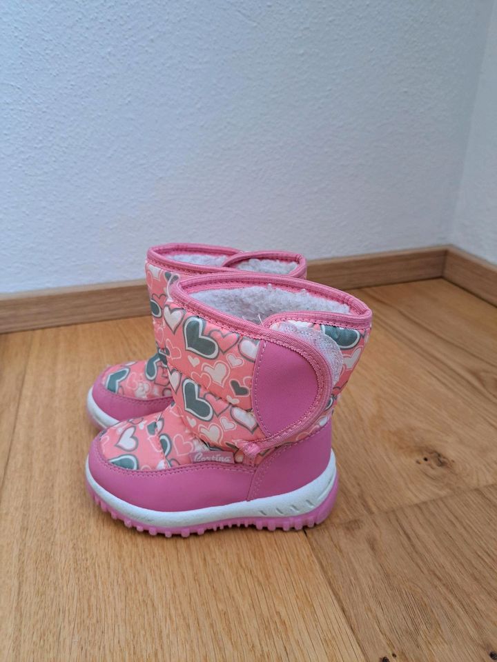 Schuhe Winterstiefel pink Mädchen 22 in Oberbergkirchen