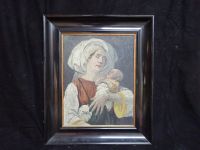 Altes Ölgemälde Albert Diemke "Mutter mit Kind" 1920 Nordrhein-Westfalen - Erftstadt Vorschau