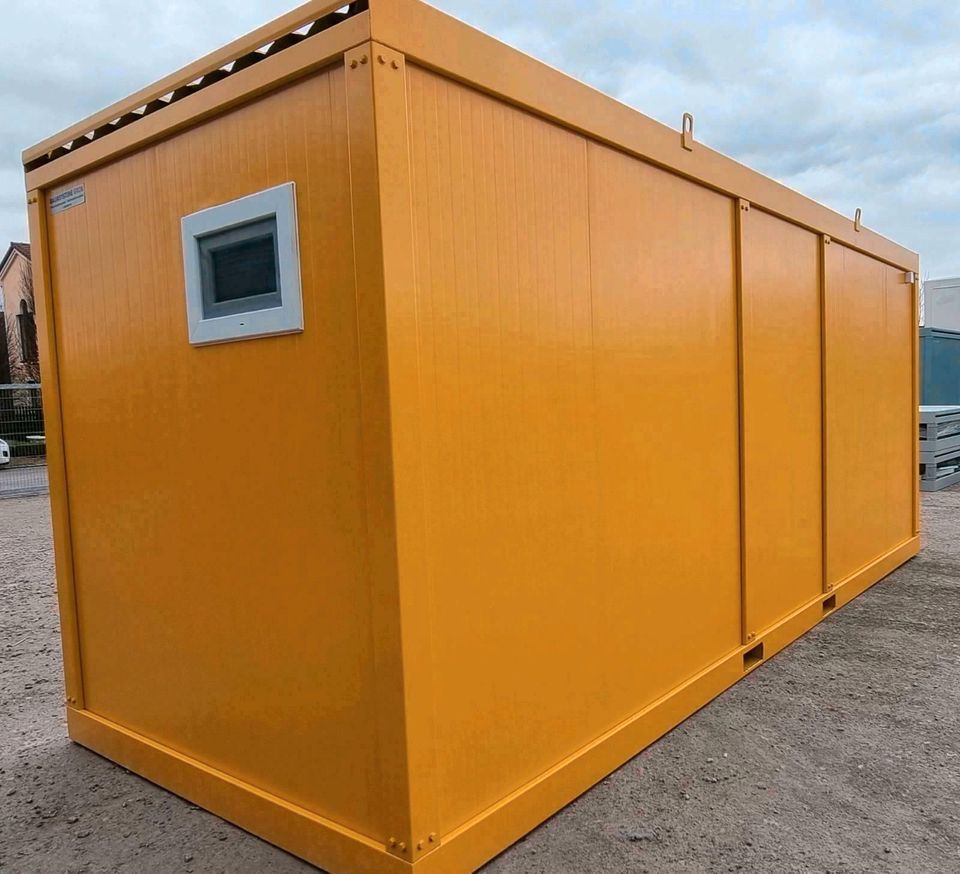 SANITÄRCONTAINER 5 x WC & 2 x Waschbecken - Containerlösung für Baustelle Großprojekt Veranstaltung Messe Konzert Event & mehr! - Hygienecontainer WC-Container Toilettencontainer Messecontainer neu in Brunnen