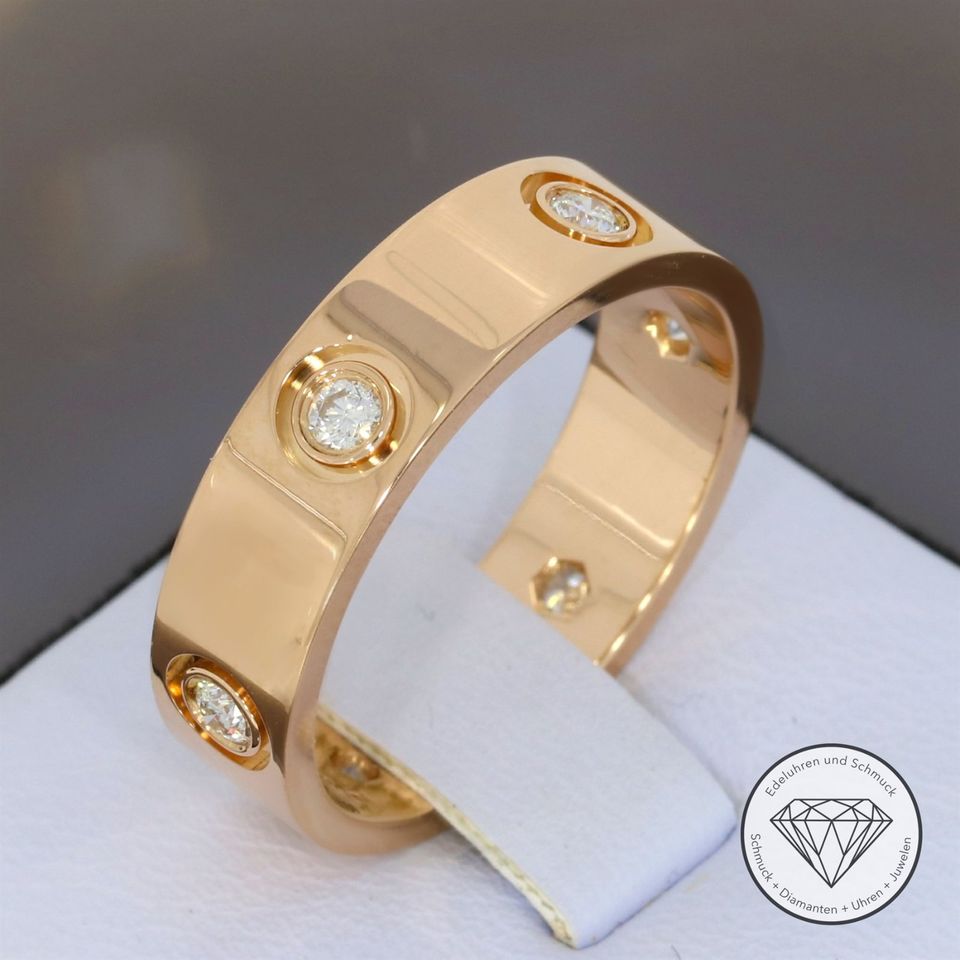 M*198379 Wert 6.600,- Cartier Love Ring 750 Gold 18 Kt Gold XXYY in Essen