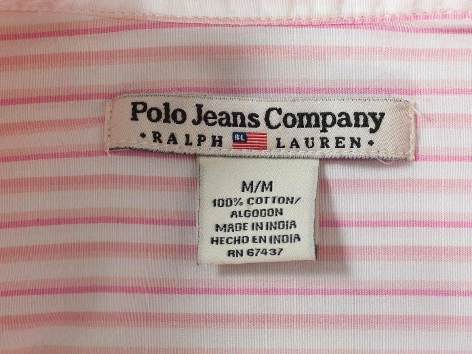 ORIGINAL *RALPH LAUREN* DAMEN BLUSE GR. 38 *ROSA* GESTREIFT in Reit im Winkl