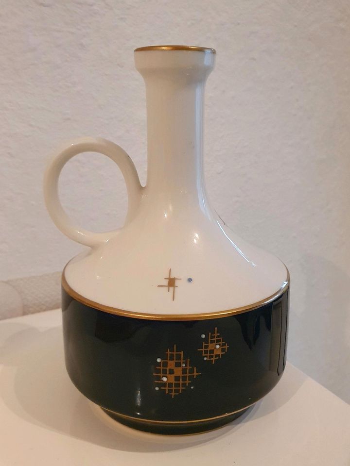 Kleine Vase Echt Kobalt Volkstedt 1762 Porzellan 60er Jahre DDR in Velten