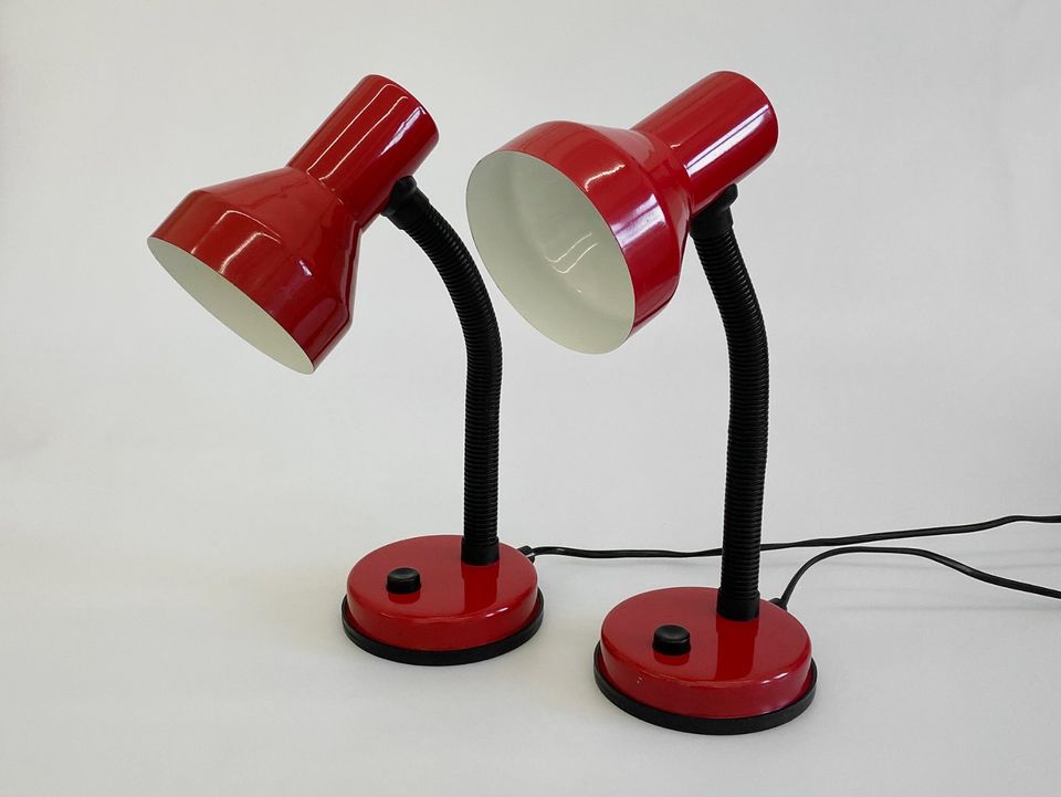 Vintage Space Age Lampe Schreibtischlampe Rot 70s 60s in Hamburg