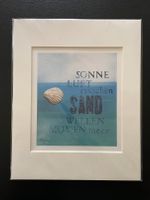 Druck mit Passpartout "Sonne...Sand...Meer ..." 24 x 30 cm Altona - Hamburg Blankenese Vorschau