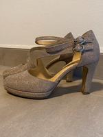 Gabor Leder Pumps Riemchenpumps Glitzer Brautschuhe Abiball rosé Rheinland-Pfalz - Welschneudorf Vorschau