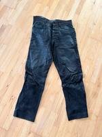 Dunkelbraune Lederhose (echt) Gr. 36 Hessen - Gründau Vorschau