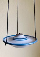 Keramik Öllampe Lampe Hängeleuchte Töpferarbeit weiß blau Bochum - Bochum-Südwest Vorschau