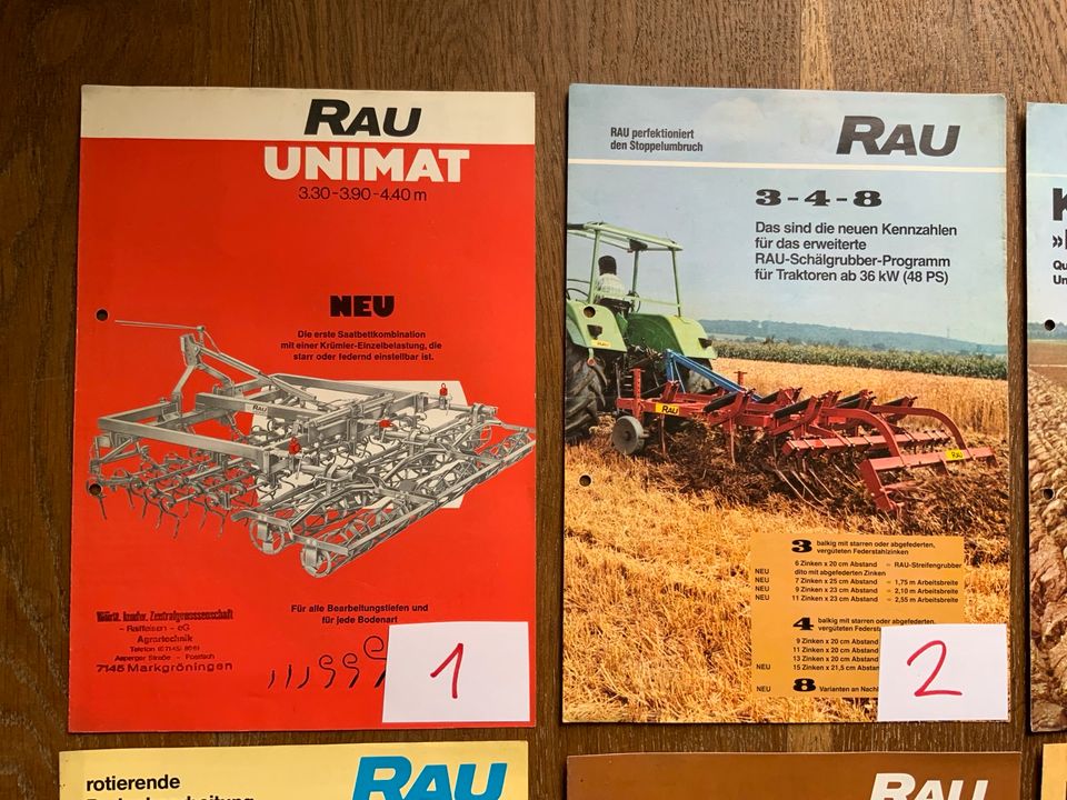 Orig. RAU Landmaschine Werbeprospekt Sammlung Deutz Fendt Traktor in Voerde (Niederrhein)