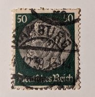 Briefmarke Deutsches Reich Hindenburg Medaillon 50 Pfennig Bayern - Großheirath Vorschau