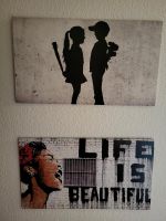 2 Banksy Bilder auf Leinwand 70x40 Niedersachsen - Hildesheim Vorschau