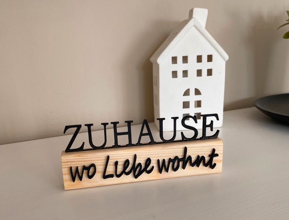 Zuhause Aufsteller, Richtfest , Einweihung, Home,Geschenk in Ahnsbeck