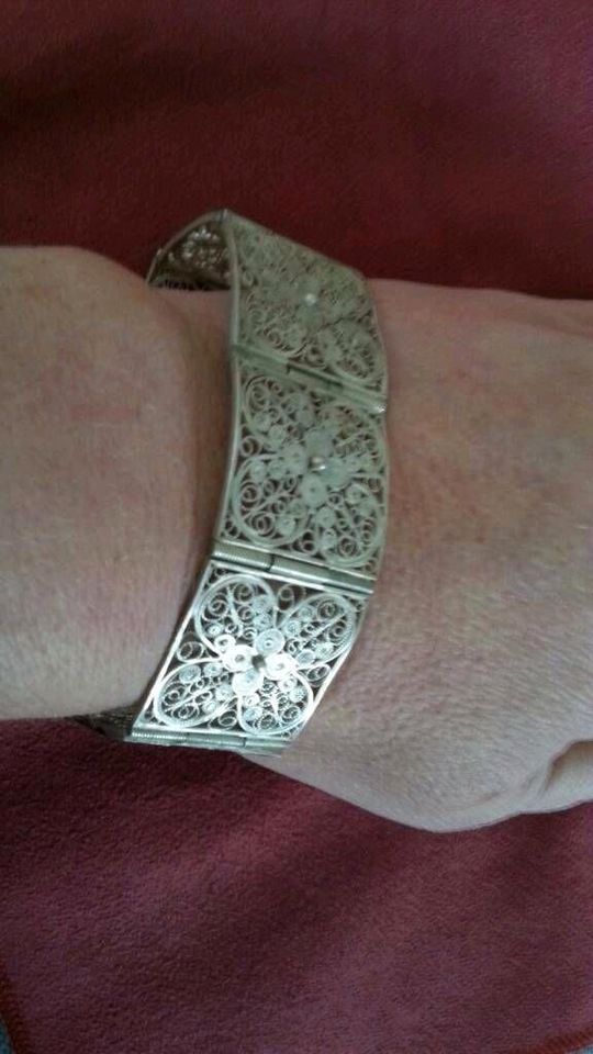 800 Silber Armband /filigran prächtige verziehung Vintage alt in Rosenberg