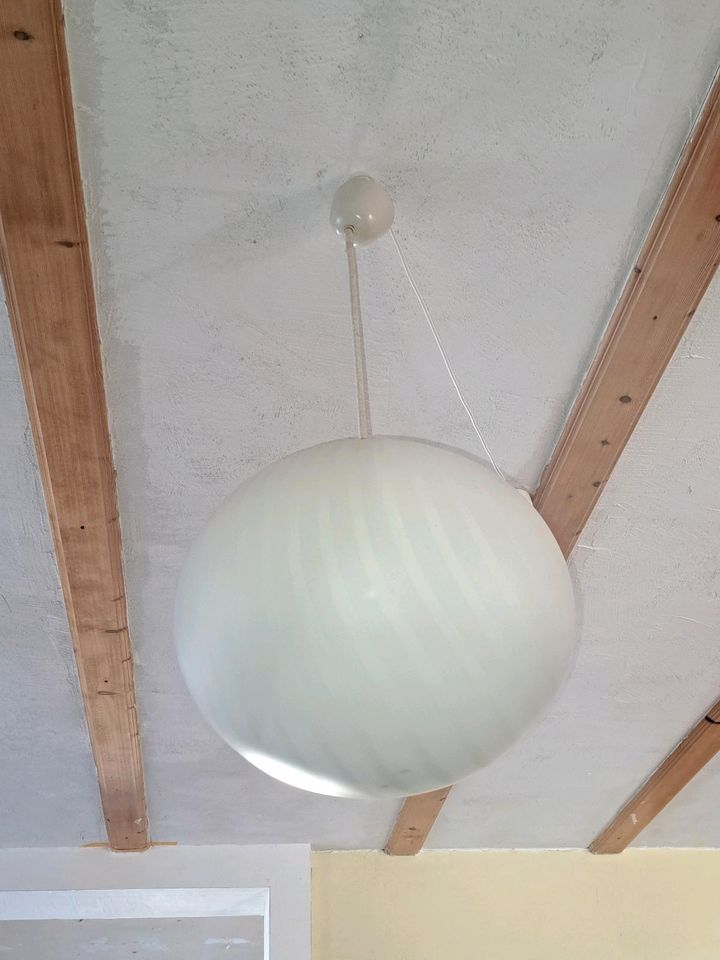 Deckenlampe Lampe Glaskugel 70er Jahre in Schonungen