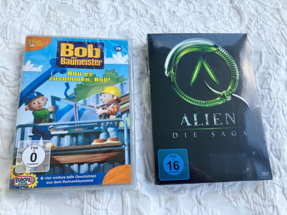 DVDs Alien Saga (5 DVDs) und Bob der Baumeister (FSK 16) in Saarbrücken