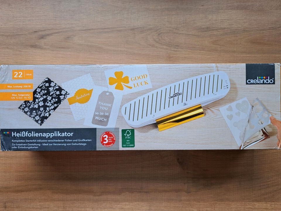 crelando® Heißfolienapplikator 200 W NEU&OVP ! in Nordrhein-Westfalen -  Mettingen | Basteln, Handarbeiten und Kunsthandwerk | eBay Kleinanzeigen  ist jetzt Kleinanzeigen