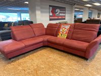 Ledersofa HUKLA Vintage Leder rot Rückenverstellung Nordrhein-Westfalen - Coesfeld Vorschau