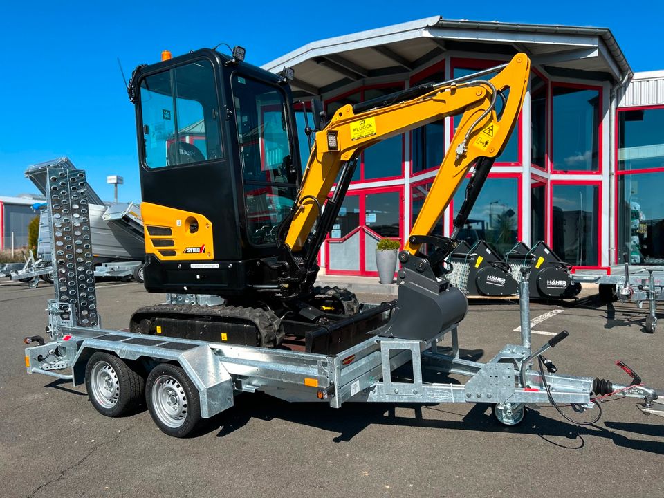 Bagger einfach Mieten Minibagger SY18 Minibagger Bagger in Zülpich