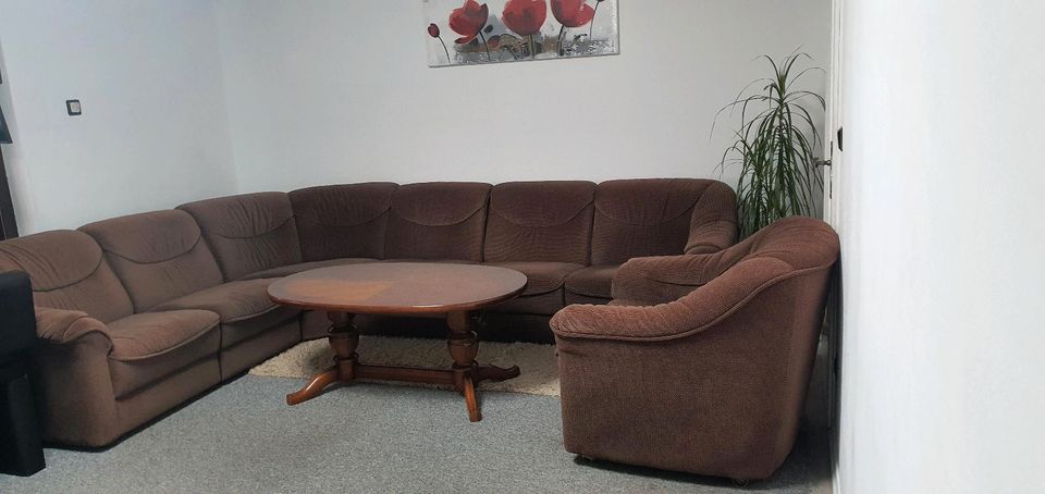 Couch Ecksofa mit Sessel in Homburg