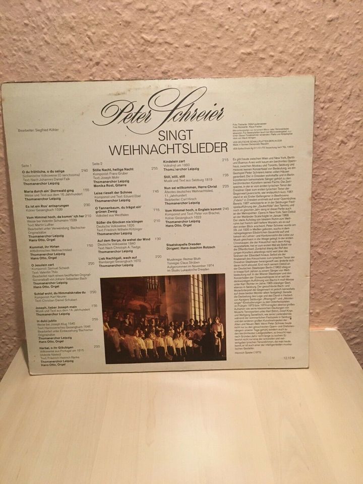 Original DDR Vinyl-Schallplatte " Peter Schreier sing..." in Halle