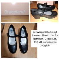 festliches schwarze Schuhe mit kleinem Absatz Bremen - Woltmershausen Vorschau