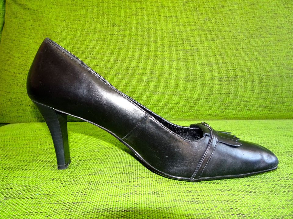 Leder Pumps Gr. 38 schwarz Damen Schuhe elegant Halbschuhe Absatz in Bayern  - Stadtbergen | eBay Kleinanzeigen ist jetzt Kleinanzeigen