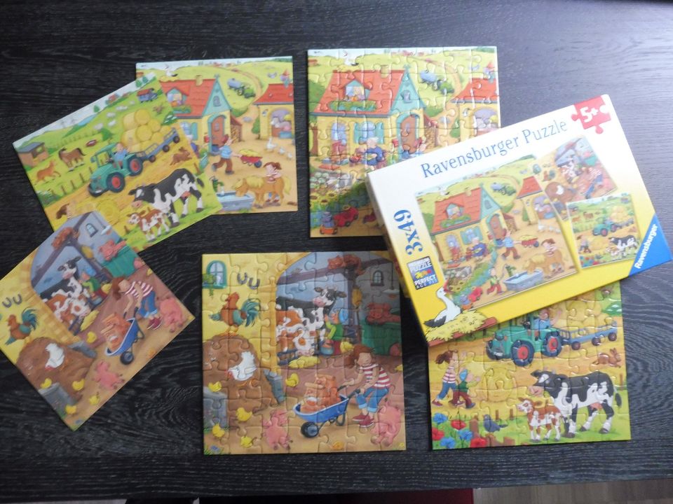 RAVENSBURGER Puzzle 3 S 49 Teile BAUERNHOF 05 078 9, L B 21 cm,5 in Bochum