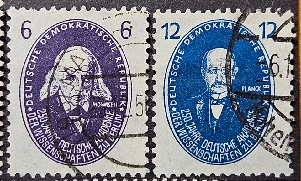 Briefmarkensammlung DDR 1950/51 in Kriebstein