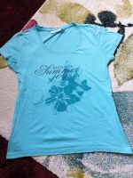 T-Shirt Gr. S hellblau von Yessica mit Blumen Bayern - Coburg Vorschau