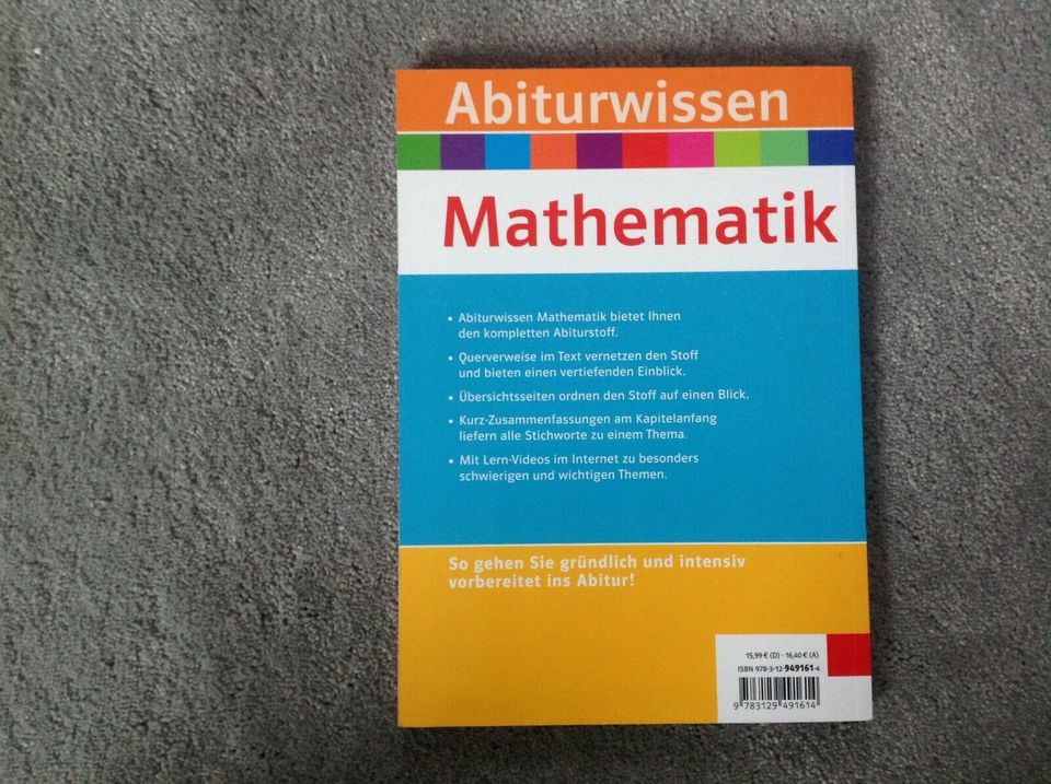 Abiturwissen. Mathematik. ISBN9783129491614 in Meinerzhagen