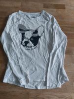 Langarm Shirt mit französischer Bulldogge aus Pailletten Bayern - Großwallstadt Vorschau