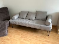 Design Sofa, schlicht, Couch, Sessel, Bett, grau Stoff Wandsbek - Hamburg Tonndorf Vorschau