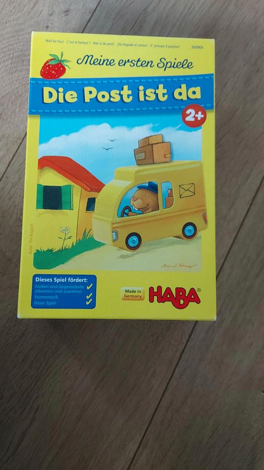 Haba meine ersten Spiele die Post ist da ab 2 in Grasberg