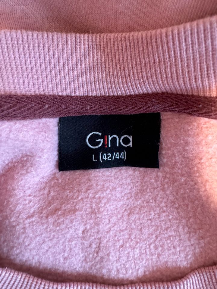 Gina Sweatshirt Sweater Pullover Paris rosa Gr. 42/44 in Gelsenkirchen