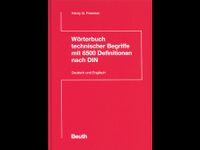 Beuth Wörterbuch technischer Begriffe 6500 Definitionen DIN dt/en Hessen - Gelnhausen Vorschau