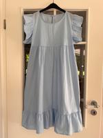 Kleid Sommerkleid blau weiß Italien one size rüschen Boho Ibiza Hessen - Seligenstadt Vorschau