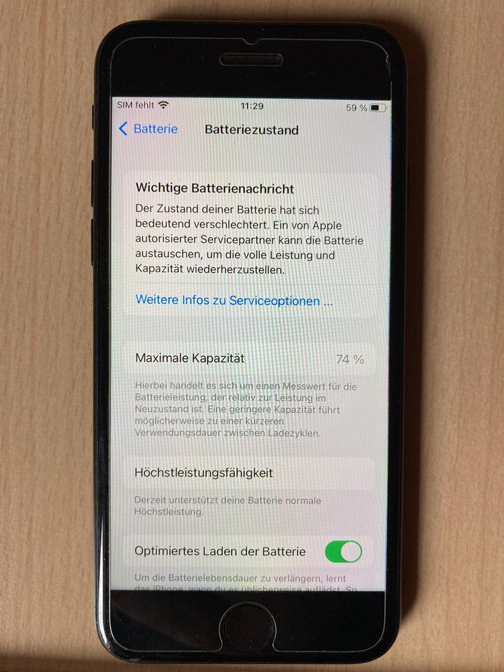 Apple iPhone 7 schwarz black 32 GB in Dresden