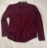 Hemd, Bordeaux rot, Gr. XL, H & M, Slim fit Hessen - Limburg Vorschau