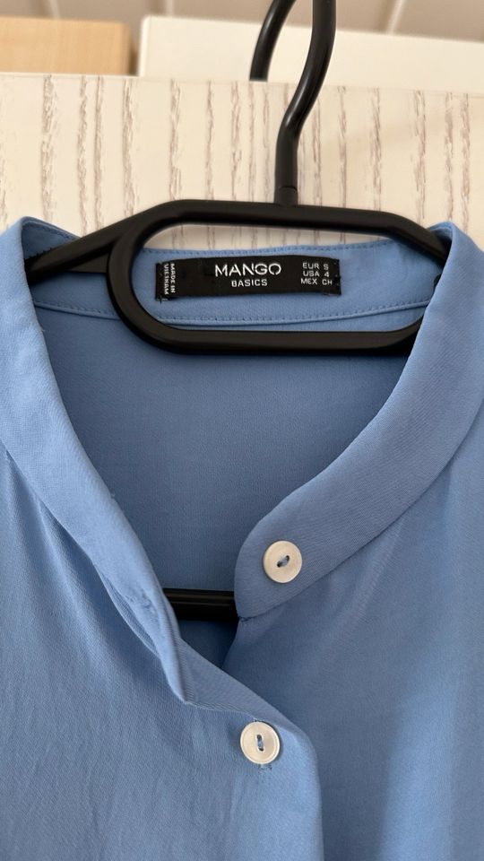 Mango Bluse Hemd hellblau blau Gr S wie Neu in Rainau