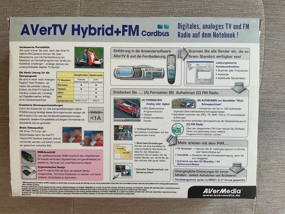 AVer Media Hybrid FM Cardbus mit Antenne in Nittendorf 