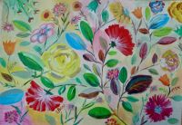 Gemälde Bild Malerei Blumen Acryl Original Unikat Kunst Art Blume Brandenburg - Haage Vorschau