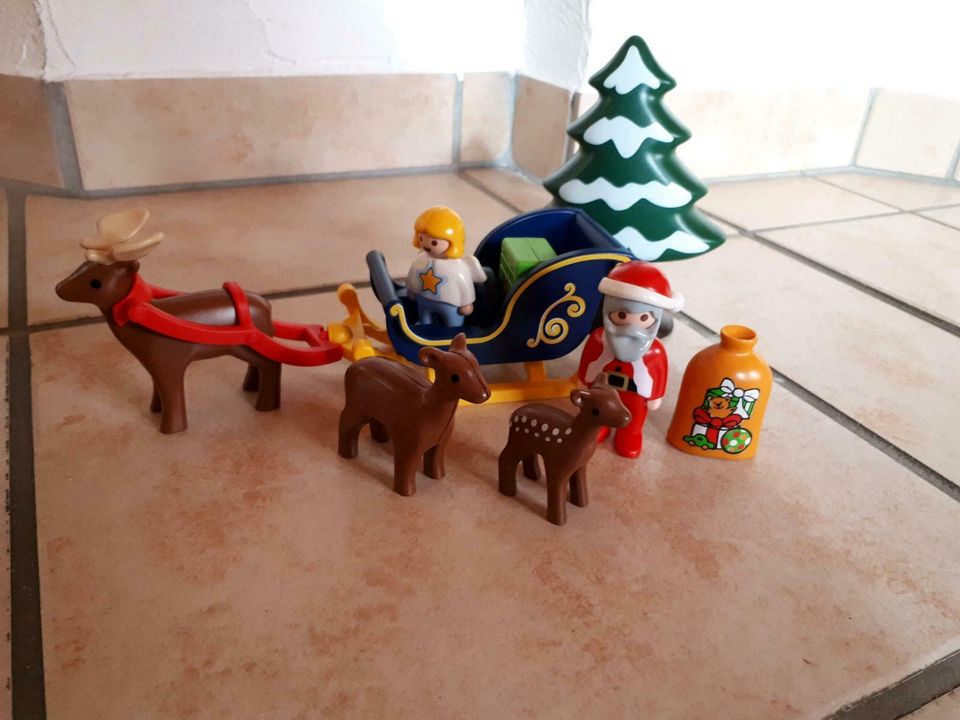 6787 Playmobil 123 Weihnachten Schlitten in Bann