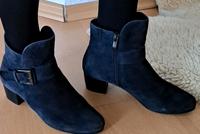 Stiefeletten Größe  37, dunkelblau, kaum getragen Sachsen - Naunhof Vorschau