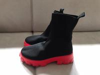 Plateau Stoff Sock Boots Stiefeletten Strick Schwarz Sohle ROT 39 Bayern - Kumhausen Vorschau